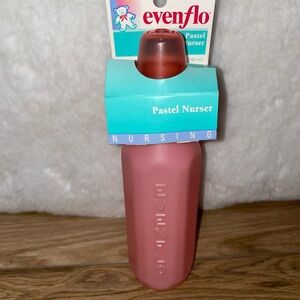 Vintage 1995 Evenflo Pink Pastel Nurser Bottle